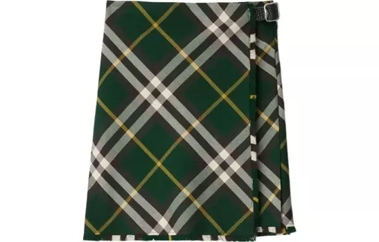 Юбка повседневная женская зеленая Burberry