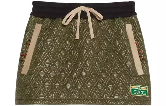 Юбка повседневная женская зеленая Gucci