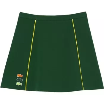 Юбка повседневная женская зеленая Lacoste