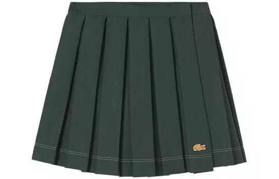 Юбка повседневная женская зеленая Lacoste