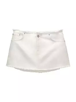 Юбка Pull&Bear, белый