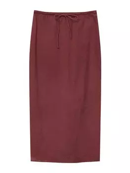 Юбка Pull&Bear, бордовый