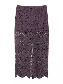 Юбка Pull&Bear, цвет Aubergine