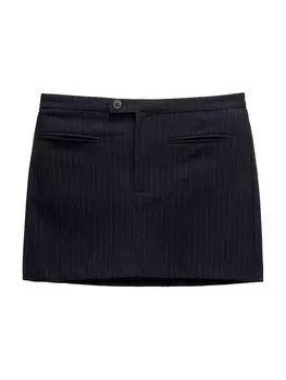 Юбка Pull&Bear, цвет marine blue/Navy