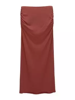 Юбка Pull&Bear, цвет Rusty Red