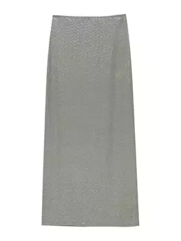 Юбка Pull&Bear, цвет Smoke Grey