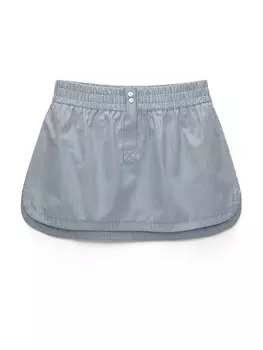 Юбка Pull&Bear, дымчатый синий