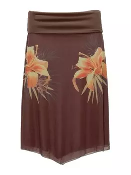 Юбка Pull&Bear, коричневый