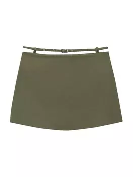 Юбка Pull&Bear, оливковый