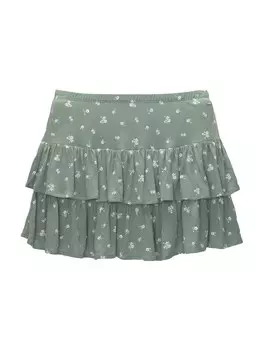 Юбка Pull&Bear, пастельный зеленый