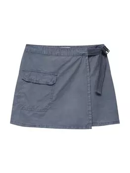Юбка Pull&Bear, пыльный синий