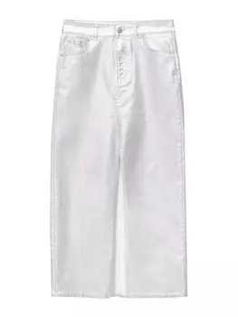 Юбка Pull&Bear, серебряный
