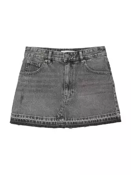 Юбка Pull&Bear, серый деним