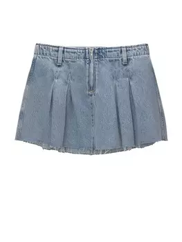 Юбка Pull&Bear, синий деним