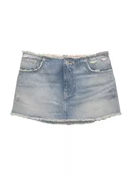 Юбка Pull&Bear, синий деним/голубой