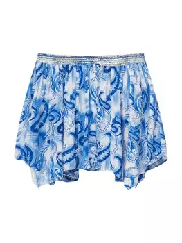 Юбка Pull&Bear, синий/голубой