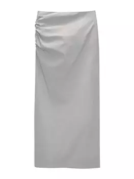 Юбка Pull&Bear, светло-серый