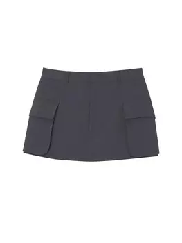 Юбка Pull&Bear, темно-серый