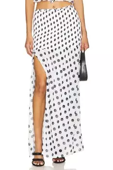 Юбка Quincy Afrm, blanc dot
