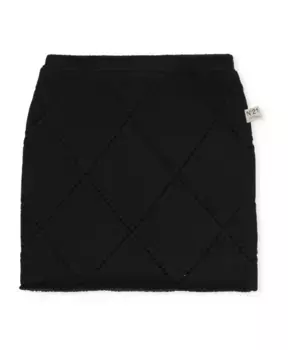 Юбка R из шерсти и хлопка N21, черный