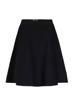 Юбка расклешенная "Nulillypilly", короткая, женская Nmph, цвет 0000 Caviar