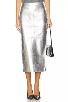Юбка ренай Allsaints, серебряный