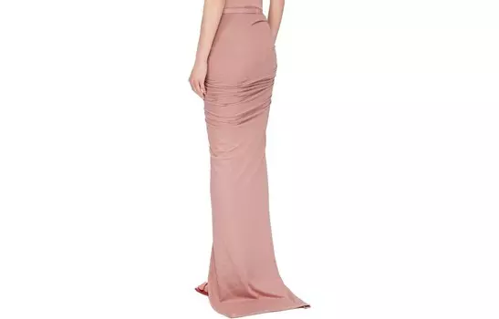 Юбка Rick Owens длинная, розовый