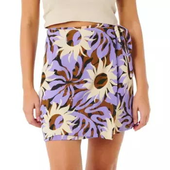 Юбка Rip Curl Sun Drenched Wrap short skirt, фиолетовый