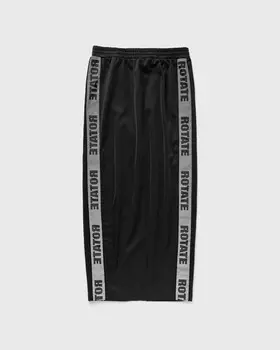 Юбка Rotate Birger Christensen Maxi Straight Slit Skirt, черный