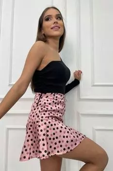 Юбка - Розовый - Мини Trend Alaat Stili, розовый