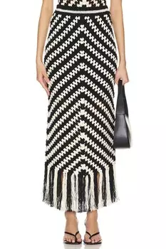 Юбка ручной вязки крючком от halliday Zimmermann, цвет chevron