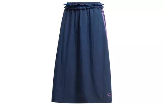 Юбка RUFFLE Casual Long для женщин, цвет темно-синий Adidas Originals