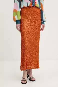 Юбка Rust Sequin Dorris Never Fully Dressed, оранжевый