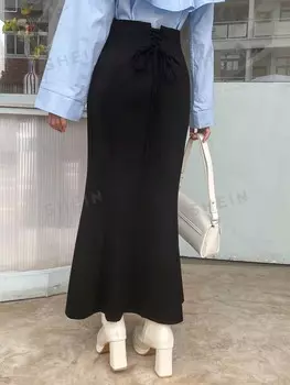 Юбка «рыбий хвост», однотонная Dazy, черный