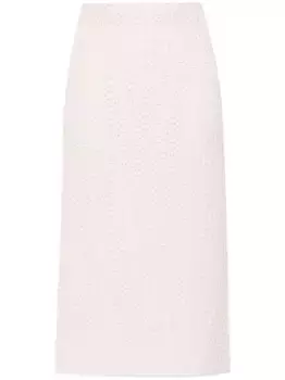 Юбка рыхлой вязки с пайетками Fabiana Filippi, розовый