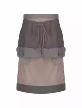 Юбка с эффектом многослойности Maison Margiela, мультиколор