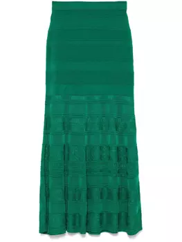 Юбка с эластичным поясом SANDRO, зеленый