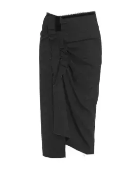 Юбка с бахромой Penn 8Pm, серый