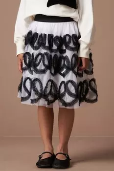 Юбка с бантом из ленты Petra Angel & Rocket, черный