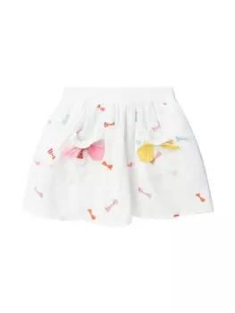 Юбка с бантом Stella McCartney Kids, белый