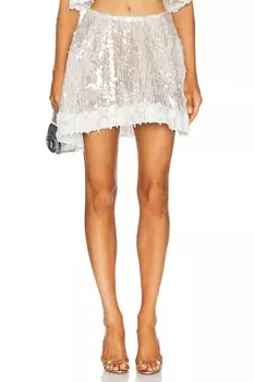 Юбка с блестками в виде драгоценных камней Aknvas, pearl