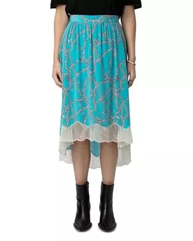 Юбка с цепочками Zadig & Voltaire Joslin, синий