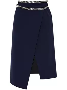 Юбка с цепочкой Stella McCartney, синий