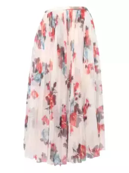 Юбка с цветочным принтом Philosophy Di Lorenzo Serafini, белый
