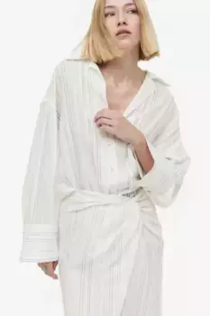 Юбка с декоративным узлом H&M, белый