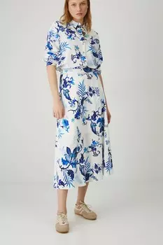 Юбка с добавлением льна Medicine, белый