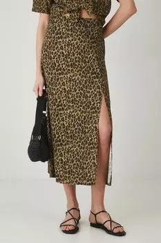 Юбка с добавлением льна Medicine, мультиколор