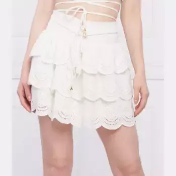 Юбка с добавлением льна Patrizia Pepe, белый