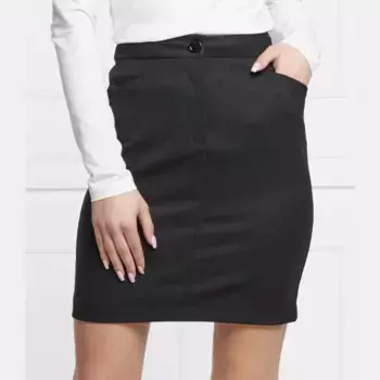 Юбка с добавлением шерсти Love Moschino, черный