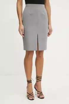 Юбка с добавлением шерсти Luisa Spagnoli, серый